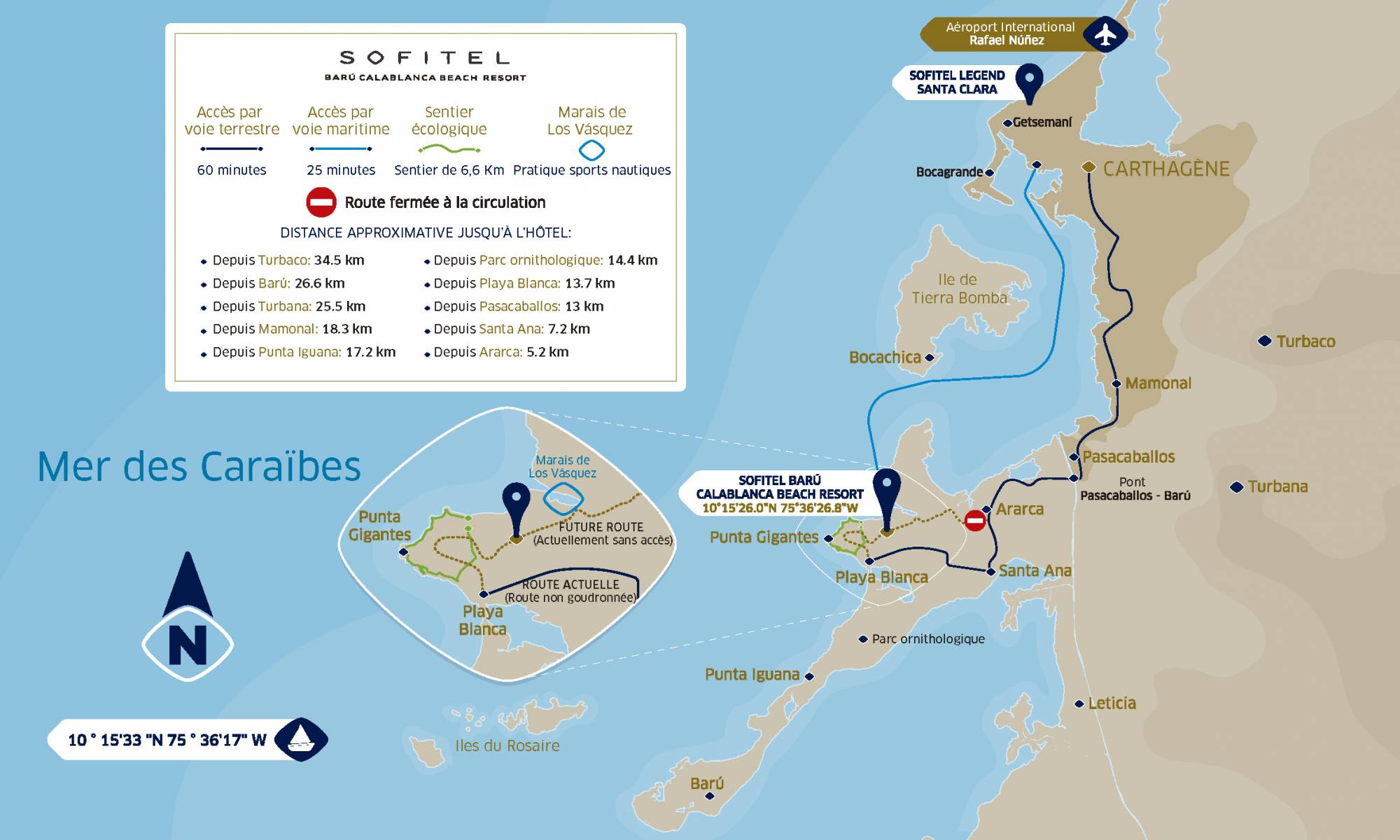 Sofitel Barú Calablanca Beach Resort Map